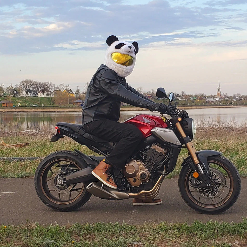 Motorcycle Helmet Cover - Panda — imagem 3
