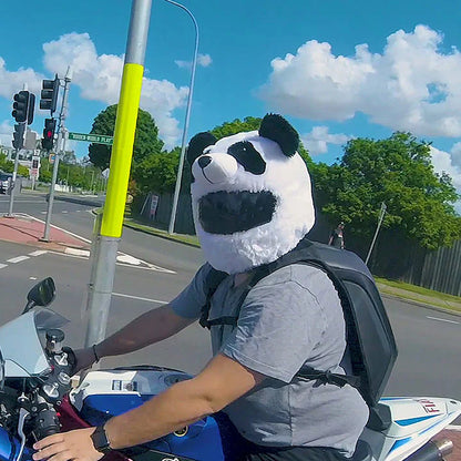 Motorcycle Helmet Cover - Panda — imagem 4