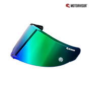 Viseira Aurora Borealis Green para AGV - PISTA / GPR / GPRR / CORSA / R / RACE 3
