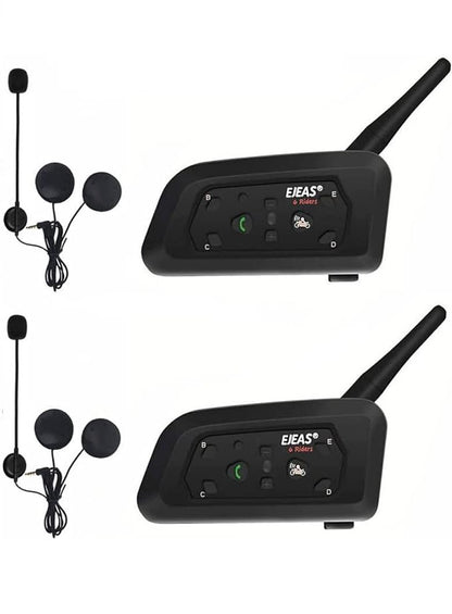 2 x Intercomunicadores Moto - EJEAS V6 Pro (1200m) — imagem 2